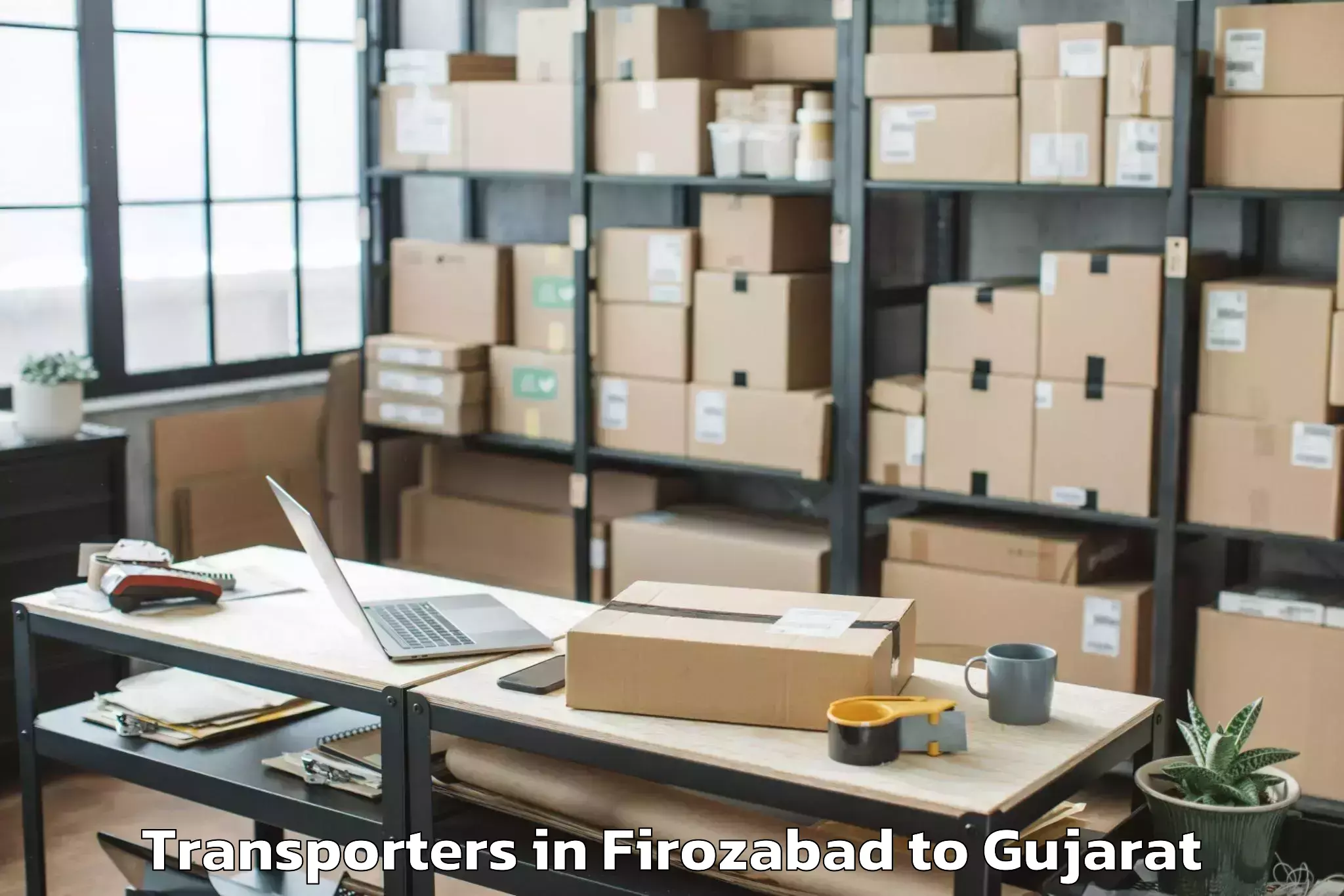 Hassle-Free Firozabad to Jamnagar Transporters